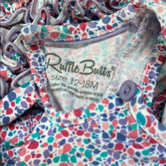 Ruffle Butts. Waterfall Ruffle Romper - Picture 3 of 4